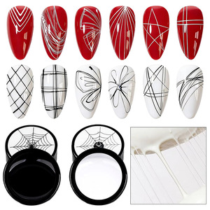 2 pièces Gel araignée élastique pour nail art, gel de <span class=keywords><strong>dessin</strong></span> à effet fil, gel de <span class=keywords><strong>dessin</strong></span> LED Soak Off, gel de conception pour nail art - Product Image 1