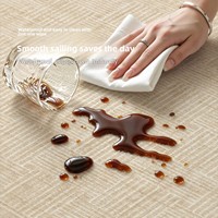 Tapis en velours persan style rondin de couleur crème pour salon et chambre, sans lavage, nettoyable, couleur unie, tapis de maison haut de gamme