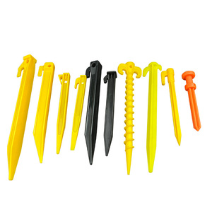 Custom Wholesale Camping Tent Plastic Nail Stake Pegs Grass Beach Canopy Pile For Outdoor
