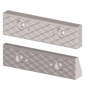 Mordaza Romboidal Dentada Descendente de 125 mm para Tornillo de Banco Industrial, Pieza de Repuesto - Product Image 1