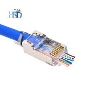 Connecteur modulaire <span class=keywords><strong>RJ45</strong></span> mâle FTP blindé plaqué or 50u, meilleur <span class=keywords><strong>prix</strong></span>, 8P8C, fente de 1,3 mm, connecteurs de haute qualité - Product Image 5
