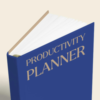 Planificateur papier relié A5 pour la gestion de projet, la planification des tâches, la mise en page hebdomadaire et mensuelle pour atteindre ses objectifs