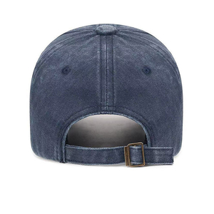 Wide Large Big Curved Flat Brim Fitted Closed Waterproof Breathable Washable Distressed Make Old Faded Water Washed Sports Hat - Product Image 2