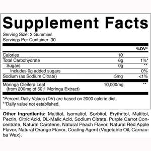 Vente en gros 10000mg de <span class=keywords><strong>Moringa</strong></span> Super Greens Gummies Supplément saveur personnalisée naturel végétalien Chine Fabricant adolescents antioxydant - Product Image 5