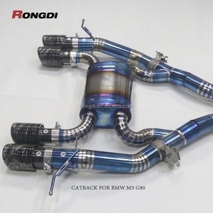 Échappement arrière Valvetronic en alliage de titane pour BMW G80 M3 G82 M4 3.0T S55B30, couleur bleu flamboyant, produit phare - Product Image 2