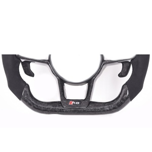 Ever-Carbon Racing ECR <span class=keywords><strong>Volant</strong></span> LED en fibre de carbone forgé en cuir suédé personnalisé de haute qualité pour <span class=keywords><strong>volant</strong></span> Audi R8 - Product Image 3