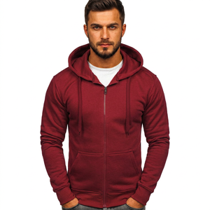 Hoodies Men's Full Zipper Bulk Oversized Hoodies for Men Custom Logo Plain Blank Paneled Hoodies - Product Image 1