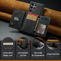 Étui de téléphone de poche de carte magnétique en cuir détachable pour Galaxy S22 S23 S24 plus étui portefeuille Ultra de luxe pour Samsung S22 Ultra