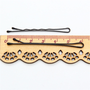 Épingles à cheveux en acier ondulé droit de 6 cm/5 cm, noires, simples, épingles à cheveux <span class=keywords><strong>bob</strong></span>, vente en gros, accessoires pour filles - Product Image 4