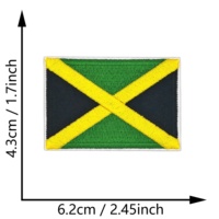 Écussons brodés thermocollants drapeaux des pays d'Amérique du Nord en stock, prêts à être expédiés pour vestes, sacs à dos, uniformes - Vente en gros
