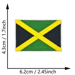 Écussons brodés thermocollants drapeaux des pays d'Amérique du Nord en stock, prêts à être expédiés pour vestes, sacs à dos, uniformes - Vente en gros - Product Image 6