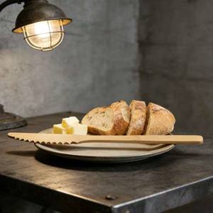 Cuchillo <span class=keywords><strong>de</strong></span> Bambú 100% Natural, Seguro para Alimentos, Cuchillo <span class=keywords><strong>de</strong></span> Bambú Desechable para Niños, para Cocinar, Cortar Verduras y Frutas <span class=keywords><strong>de</strong></span> Forma Segura, Venta al por Mayor - Product Image 2