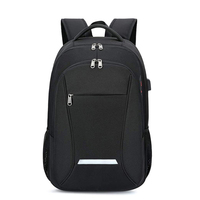 Sac à dos étanche pour ordinateur portable 15.6 pouces pour hommes, sac à dos de voyage avec chargeur USB pour ordinateur portable d'affaires
