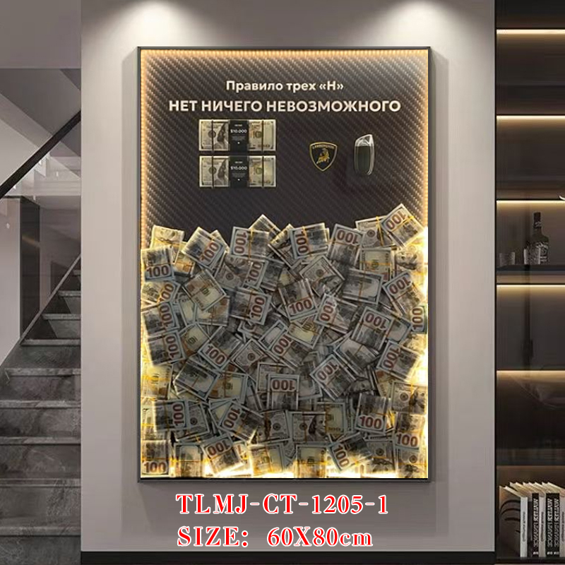 Dollar Money Frame Money Art Home