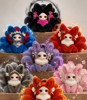 Nouvelle figurine en peluche FuYou Mini renard à neuf queues 2026, boîte mystère, jouet pour enfants, poupée en peluche, figurines de dessins animés, jouets porte-bonheur