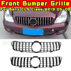 Bandes décoratives pour calandre de voiture, kit carrosserie de calandre de course, calandre avant pour Mercedes Benz CLS Classe W219 2005-2008 Extérieur - Product Image 2