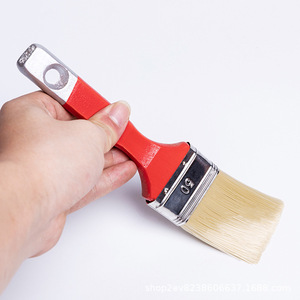Pincel de pintura de 16-25 mm con mango rojo de fibra sintética PET para pintar y limpiar - Product Image 2