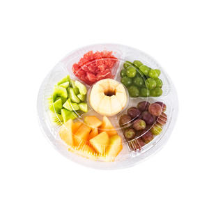 Boîte pliable en plastique transparent à 6 compartiments jetable pour fruits et fêtes de famille - Product Image 3
