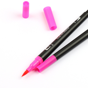 卸売り12色デュアルチップ水性インクアートマーカーペンカスタムロゴ絵画用 - Product Image 4