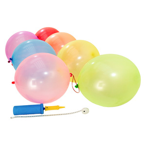 ลูกโป่งเจาะรู DJTSN Neon 18 "50 ลูก  ลูกโป่งเจาะรูสำหรับเด็ก งานหนัก ทนทาน พร้อมสายรัดยาง - Product Image 4