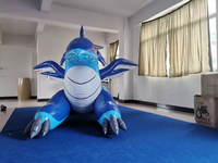 Dragon gonflable, dragon gonflable géant bleu personnalisé pour la décoration d'événements et publicitaire