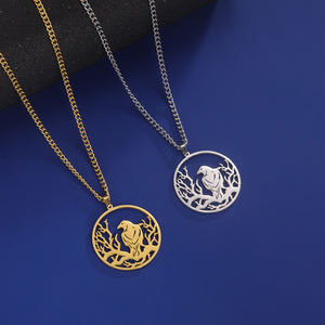 Myshape <span class=keywords><strong>Arbre</strong></span> <span class=keywords><strong>de</strong></span> <span class=keywords><strong>Vie</strong></span> Ravan Corbeau Vikings <span class=keywords><strong>Collier</strong></span> Animal Gardien Protection Nordique Amulette Acier Inoxydable Bijoux Wiccan - Product Image 4