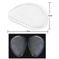 YEBEI Coussinets d'avant-pied Inserts à talons hauts Extra doux Amorti de l'avant-pied Coussins de boule de pied Hot Popular Pu Invisible Foot Pads