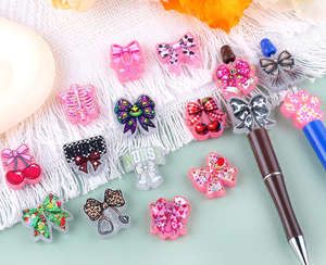 Noeud papillon infirmière, paillettes acryliques, dos plat, double face, 20-35 mm, couleurs mélangées, bricolage, perles faites à la main, badge de stylo, tendance, faible MOQ - Product Image 5