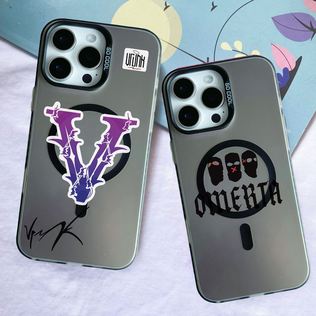 Trendy Mobile Phone Accessories For iPhone 11 12 13 14 15 16 17 Pro Max Coque Omerta Vrunk Designer Phone Case Shell