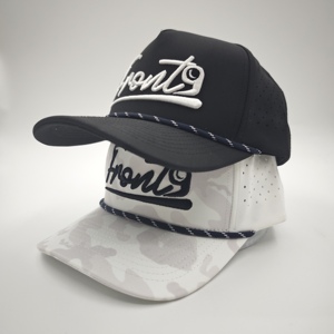 Gorra de Golf de 5 Paneles con Diseño Moderno y Elegante, Logotipo Bordado Personalizado, MOQ Bajo, OEM, Perforada con Láser, Transpirable, Ropa Funcional de Alto Rendimiento - Product Image 2