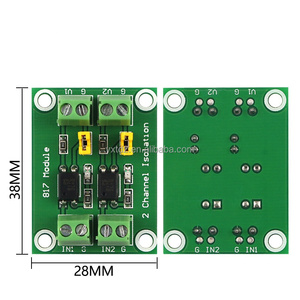 PC817 2/4 ช่องออปโตคัปเปลอร์โมดูลแยกสัญญาณ 3.6-30V ตัวแปลงระดับแรงดันไฟฟ้า บอร์ดไดรเวอร์แยกสัญญาณโฟโตอิเล็กทริก - Product Image 4