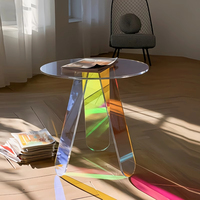 Vente en gros directe d'usine pieds de table en acrylique transparent personnalisés pour tables de restaurant et présentoirs