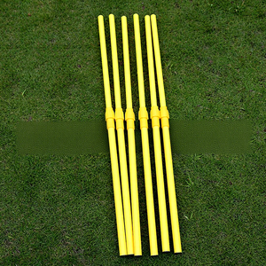 Poteau d'entraînement télescopique, marqueur jaune en PVC, équipement <span class=keywords><strong>de</strong></span> sport pour le <span class=keywords><strong>football</strong></span>, le basketball, le volleyball, examen d'entrée au lycée - Product Image 2