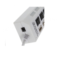 Hub USB 2.0 de 7 Puertos Bajeal con Interruptores Individuales de Encendido/Apagado, Plug and Play, Salida de Video, Compatible con Windows/Linux/Mac OS, Garantía de 12 Meses