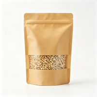 Sachet Doypack en Papier Kraft Qualité Alimentaire, Impression Personnalisée, Scellé, pour Fruits Secs, Céréales, Snacks, Biscuits, Vente en Gros