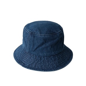 Sombrero de cubo personalizado de gama alta bordado Denim protección solar transpirable para pescadores uso al aire libre verano - Product Image 5