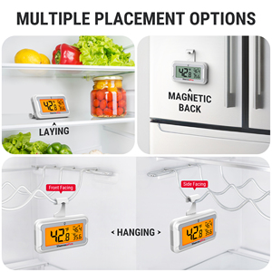 Thermopro tp110 LCD hiển thị kỹ thuật số không thấm nước tủ đông tủ lạnh Nhiệt kế với móc kỹ thuật số tủ lạnh nhiệt kế - Product Image 6