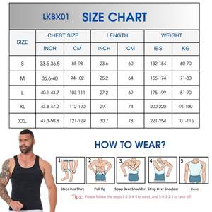 الأبيض ، حزام ضغط أعلى خزان الرجال للدهون البطن ، ملابس البطن السيطرة على البطن - Product Image 6