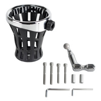 Support de tasse à boisson pour moto, pour Harley BMW Ducati Honda Kawasaki Suzuki Victory Yamaha, en caoutchouc et alliage d'aluminium