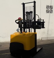 Chariot élévateur à tambour électrique robuste Huize 500 kg, adapté aux fûts d'huile de 55 gallons