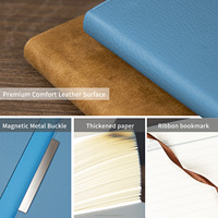 Ensemble cadeau de carnet de notes d'affaires personnalisé de luxe avec logo, carnet à trois volets en cuir PU avec stylo, boîte cadeau de papeterie de bureau