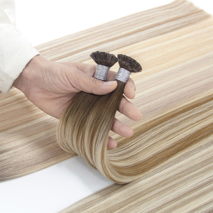 Cabello Virgen Chino <span class=keywords><strong>de</strong></span> Punta Plana Luxsea, Doble Trama, Puntas Completas, Venta Directa <span class=keywords><strong>de</strong></span> Fábrica, 18 Pulgadas, Rubio Balayage - Product Image 2