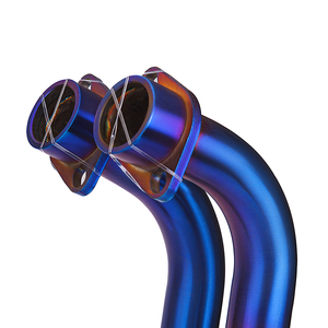 Para Yamaha YZF R3 R25 <span class=keywords><strong>MT03</strong></span> 2015-2024 Sistema de Escape de Motocicleta Slip-On Modificado con Tubo de Conexión Frontal de Acero Inoxidable Azul Interfaz de 51 mm - Product Image 5