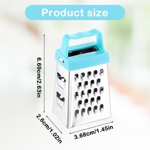 Gadget de cuisine multifonctionnel Epluche-légumes en acier inoxydable Mini <span class=keywords><strong>râpe</strong></span> à fromage à 4 côtés - Product Image 3