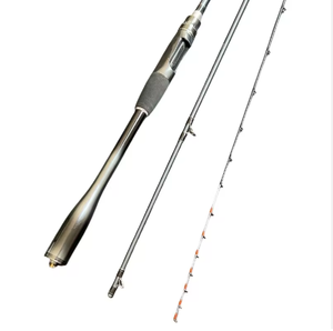 Canna da Pesca in Carbonio Black Bream 1.2m 1.5m 1.7m con Manico in EVA, Azione Lenta, Punta Morbida per Carpe di Lago e Marlin in Acqua Salata - Product Image 1