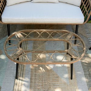 High Quality Outdoor <strong>Wicker</strong> Conversation Set <strong>Synthetic</strong> Rattan Sofa Set Garden <strong>Furniture</strong> With Cushion