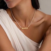 Collar con Nombre Personalizado, Colgante con Nombre Personalizado, Collar con Cadena Tipo Tenis, Joyería Delicada con Nombre, Regalo para Ella
