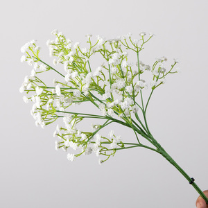 <span class=keywords><strong>Gypsophile</strong></span> artificielle en silicone souple, effet toucher réel, bleue, pour la décoration de tables, de maisons et d'événements (vente en gros) - Product Image 1