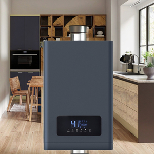 <span class=keywords><strong>Calentador</strong></span> de Agua Instantáneo de Gas Natural de 12L-26L, de Acero Inoxidable, para Montaje en Pared, Uso en Exteriores, Tipo de Extracción Forzada con Tubería - Product Image 1