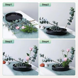 ที่จัดดอกไม้แบบกิ๊บเหล็กสแตนเลส Kenzan Ikebana สำหรับตกแต่งบ้านและสวน ทนทาน หรูหรา - Product Image 3